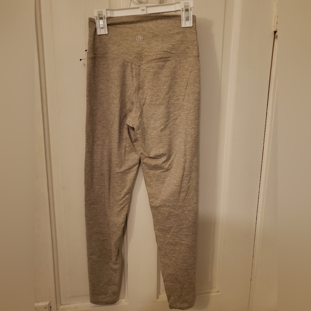 Sage Collective Tab Leggings with High-Rise Waistband and Tapered Legs - Picture 2 of 6
